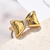 304 Stainless Steel Glass Finger Rings RJEW-Q012-22G-3