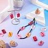9Pcs 9 Colors Glass Beads Enamel Beads LAMP-TA0001-87-8