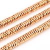 Electroplated Non-magnetic Synthetic Hematite Beads Strands G-F682-09-KCG-1