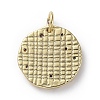Brass Micro Pave Cubic Zirconia Pendants X-ZIRC-G157-03J-01G-2