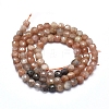 Natural Sunstone Beads  Strands G-D0013-30-2