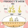 6Pcs 2 Colors Brass Pendants KK-CJ0003-12-2