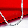 Brass Flat Wheat Chain Necklaces NJEW-BB16951-5
