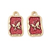 Alloy Enamel Charms PALLOY-F316-06G-1