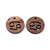 Walnut Wood Laser Cut Pendants WOOD-Q051-06I-1