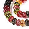 Crackle Transparent Glass Beads Strands GLAA-N074-02A-02-3