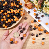 300Pcs 3 Colors Dyed Natural Wood Beads WOOD-SP0001-90-3