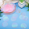 150Pcs Rainbow Iridescent PVC Paillette/Sequin Links FIND-TA0008-10E-6