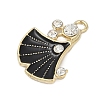 Alloy Enamel Pendants with Rhinestone FIND-Z070-07G-01-2