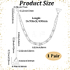 Alloy Rhinestone Non-slip Bra Straps AJEW-WH20054-199A-2