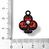 Spray Painted Alloy Pendants PALLOY-S038-08B-3