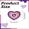 1Pc Heart Enamel Pin JEWB-LP0004-59B-2