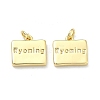 Brass Pendants KK-D229-22G-2