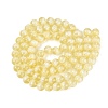 Transparent Half Spray Painted Glass Beads Strands GLAA-Q110-02A-01-2