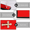 Clear Plastic Lapel Pins Storage Boxes with Velvet Inside CON-WH0112-100B-4