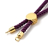 Half Finished Twisted Milan Rope Slider Bracelets FIND-G032-01G-25-3