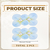 2Pcs Cloth Flower Alligator Hair Clips PHAR-LP0002-29A-2