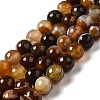 Natural Striped Agate/Banded Agate Beads Strands G-A246-8mm-10-2