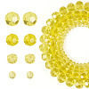 4 Strands 4 Styles Transparent Glass Bead Strands GLAA-TA0002-56B-1