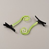 Bean Sprout Plastic Alligator Hair Clips PHAR-WH0017-05R-2