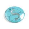 Synthetic Turquoise Charms G-L561-001S-2