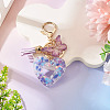 Heart with Butterfly Resin Keychains KEYC-TADJ0001-01F-3
