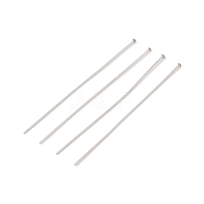 304 Stainless Steel Flat Head Pins X-STAS-Z089-03P-15-1