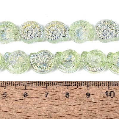 Electroplate Transparent Glass Beads Strands EGLA-Q136-02A-08-1