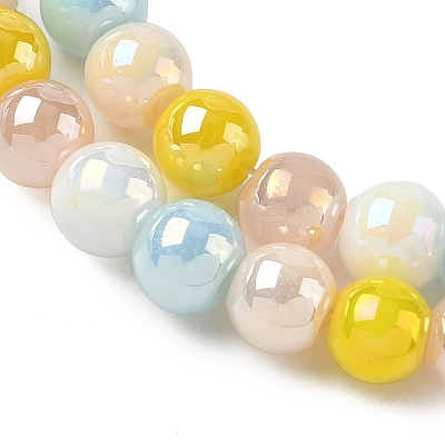 Electroplate & Gradient Color Glass Beads Strands LAMP-M023-03-04-1