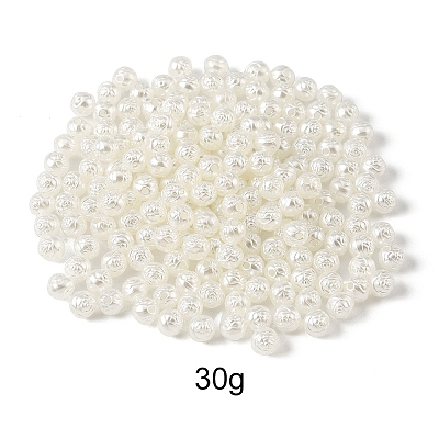 Pearlized Opaque Acrylic Beads OACR-YW0003-70A-1