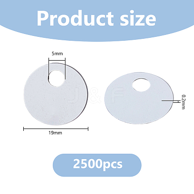2500Pcs Plastic Pendants KY-DC0001-51B-1