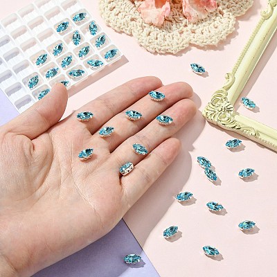 Preciosa® MAXIMA Crystal Sew-On Cups LS-Y-PRC-SE10-60010-S-1