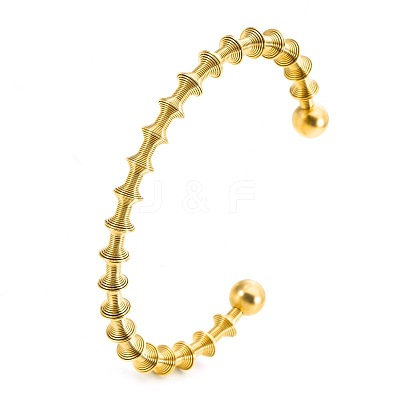 304 Stainless Steel Cuff Bangles PW-WG6A904-02-1