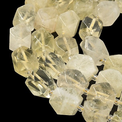 Heated Natural Lemon Quartz Beads Strands GG-CBAF8A8-A12-01-1