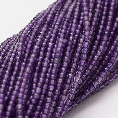 Natural Amethyst Beads Strands X-G-N0215-03-2mm-1