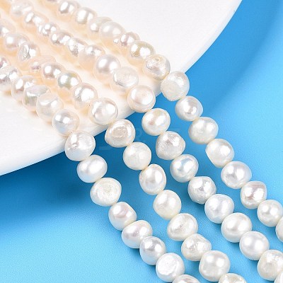 Natural Cultured Freshwater Pearl Beads Strands PEAR-N014-06C-1