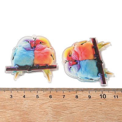Printed Transparent Acrylic Pendants TACR-P015-02A-1