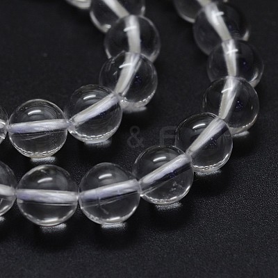 Natural Quartz Crystal Beads Strands G-K285-04-6mm-1
