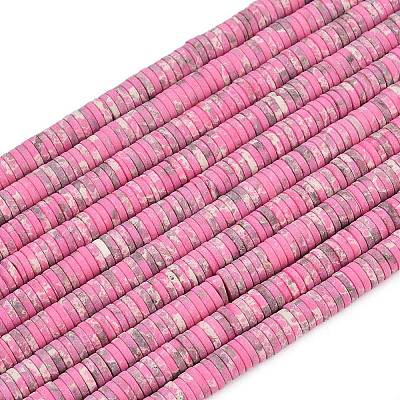 Dyed Synthetic Imperial Jasper Beads Strands G-A272-C06-01-1