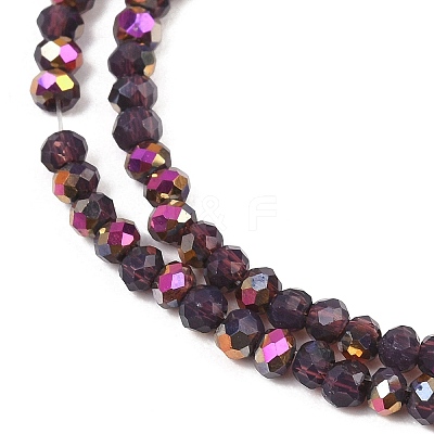 Electroplate Glass Beads Stradns EGLA-H114-02A-04-1
