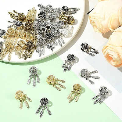 10Pcs Alloy European Beads FIND-YW0009-83-1