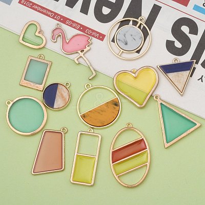 Epoxy Resin Pendants PALLOY-MSMC011-05-1