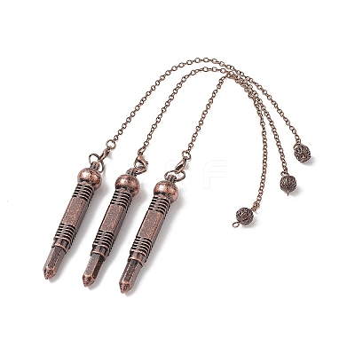 Brass Bullet Dowsing Pendulum Pendants HJEW-G020-02-1