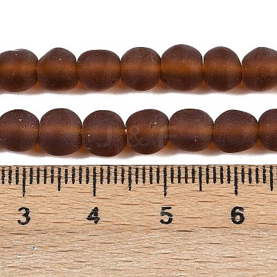 Frosted Handmade Lampwork Beads LAMP-C022-01B-1