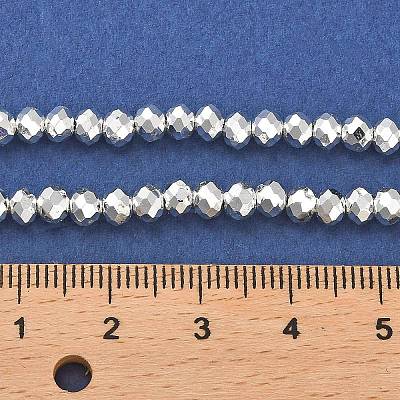 Electroplate Glass Beads Strands EGLA-D030-15B-06-1