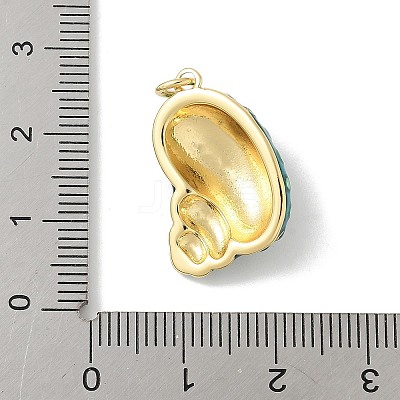 Brass Enamel Pendants KK-B148-01G-02-1