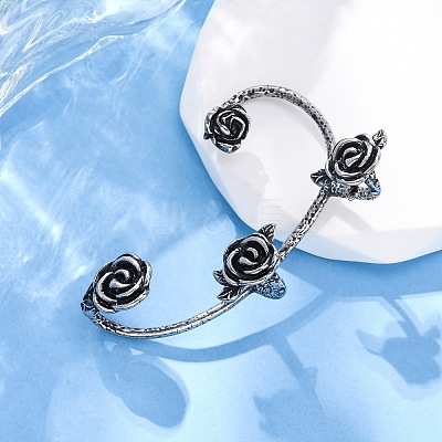316 Surgical Stainless Steel Cuff Earrings EJEW-E300-25AS-01-1