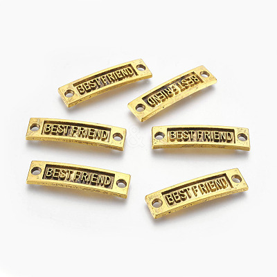 Tibetan Style Links connectors for Friendship TIBE-4270-AG-LF-1
