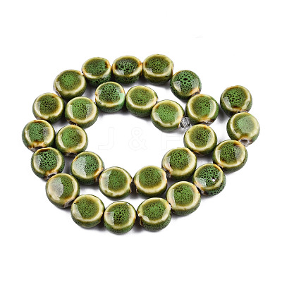 Handmade Porcelain Ceramic Beads Strands PORC-Q265-008C-1