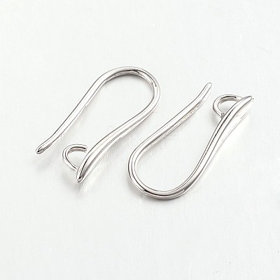 Brass Earring Hooks for Earring Designs X-KK-M142-02P-NR-1